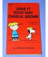 Peanuts Paperback Book Vintage 1971 Charlie Brown Snoopy - £14.87 GBP
