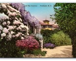 Carolina Hotel Garden Pinehurst NC UNP Hand Colored Albertype Postcard W17 - $7.87