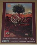 Opeth Concert Promotional Card Pomona California 2011 - £15.65 GBP