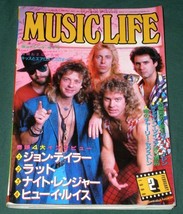 NIGHT RANGER VINTAGE 1986 MUSIC LIFE MAGAZINE JAPAN - $29.99