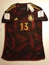 Thomas Muller Germany 2022 World Cup Qatar Match Slim Black Away Soccer Jersey - £71.94 GBP