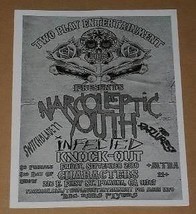 Narcoleptic Youth Concert Promotional AD Pomona 2011 - £10.17 GBP