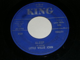 Little Willie John Sleep 45 Rpm Record Vintage King Label - £15.13 GBP
