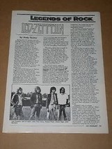 Led Zeppelin Hit Parader Magazine Photo Vintage 1985 - $12.99