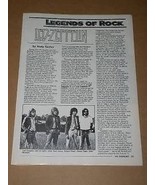 Led Zeppelin Hit Parader Magazine Photo Vintage 1985 - £10.29 GBP