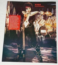 Kiss Stanley Vintage Kerrang Magazine Photo Clipping - $18.99