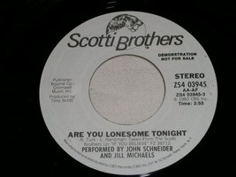 John Schneider Are You Lonesome Tonight Promo 45 Record 1983 Dukes Of Hazzard - £14.83 GBP