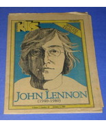 JOHN LENNON VINTAGE KIIS RADIO NEWSPAPER 1981 TRIBUTE - €25,80 EUR