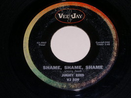 Jimmy Reed Shame Shame Shame 45 Rpm Record Vintage Vee Jay Label - £14.83 GBP