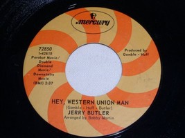 Jerry Butler Hey Western Union Man 45 Rpm Record Original Vintage - £15.17 GBP