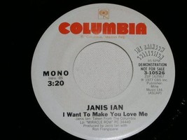 JANIS IAN I WANT TO MAKE YOU LOVE ME  PROMOTIONAL 45 RPM VINTAGE 1977 - £15.16 GBP