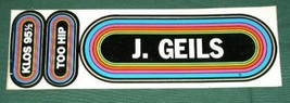 J. GEILS VINTAGE BUMPERSTICKER KLOS RADIO PROMO - £15.17 GBP