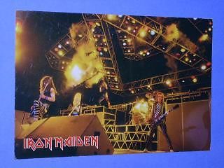 Primary image for Iron Maiden Post Card Vintage 1984 Freezz Frame