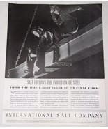 INTERNATIONAL SALT COMPANY  FORTUNE MAG AD VINTAGE 1937 - $26.03 CAD