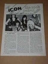 Icon Hit Parader Magazine Photo Vintage 1985 - £10.27 GBP