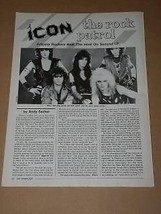 Icon Hit Parader Magazine Photo Vintage 1985 - £9.69 GBP