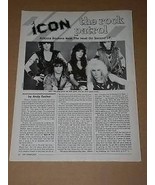 Icon Hit Parader Magazine Photo Vintage 1985 - $17.64 CAD