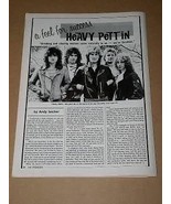 Heavy Pettin Hit Parader Magazine Photo Vintage 1985 - $17.82 CAD