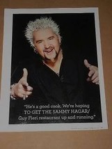 Guy Fieri Magazine Photo Tastes Of Italia 2011 - $12.99