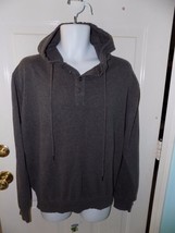 Carbon Gray Long Sleeve Pullover Hoodie Sweater/Shirt Size 2XL Men&#39;s EUC - £20.77 GBP