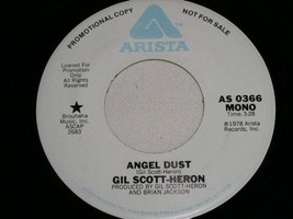 Gil Scott Heron Angel Dust 45 Rpm Record Vinyl Arista Label Promo - £31.96 GBP