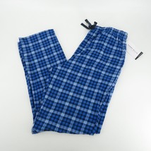 Perry Ellis Men&#39;s Blue Gingham Plaid Pajama Lounge Pants Medium NWT $44 - £17.78 GBP