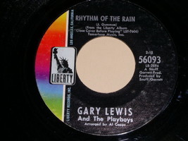 Gary Lewis And Playboys Rhythm Of The Rain 45 Rpm Phonograph Record - £15.09 GBP
