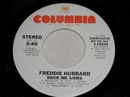 Freddie Hubbard Rock Me Arms  Promotional Jazz 45 Rpm Record 1976 - $18.99