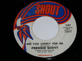 Freddie Scott Are You Lonely For Me 45 Rpm Record Shout Label - $18.99