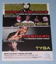 Fashawn Concert Promo Card 2011 Glasshouse Pomona - £15.63 GBP