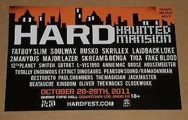 Fatboy Slim Hardfest Concert Promotional Ad 2011 L.A. - £11.84 GBP