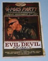 Evil Devil Concert Promo Card 2011 Whittier California - £16.01 GBP