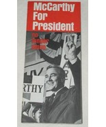 EUGENE MCCARTHY PRESIDENTIAL CAMPAIGN BROCHURE 1968 - $25.79 CAD