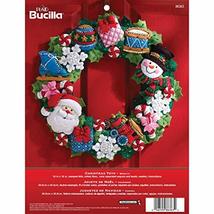 Bucilla Felt Applique Wall Hanging Wreath Kit, 15 by 15-Inch, 86363 Chri... - $21.99