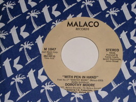 Dorothy Moore With Pen In Hand 45 Rpm Record Vintagte 1977 Malaco Label - £15.22 GBP