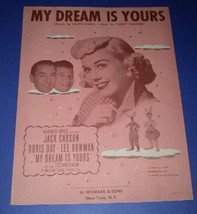 Doris Day Sheet Music Vintage 1949 My Dream Is Yours - £19.17 GBP