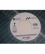 Don Gibson When Do We Stop Starting Over 45 Rpm Record Vintage Promotion... - $18.99