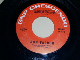 Don Fardon Indian Reservation Vintage 45 Rpm Phonograph Record - £15.17 GBP