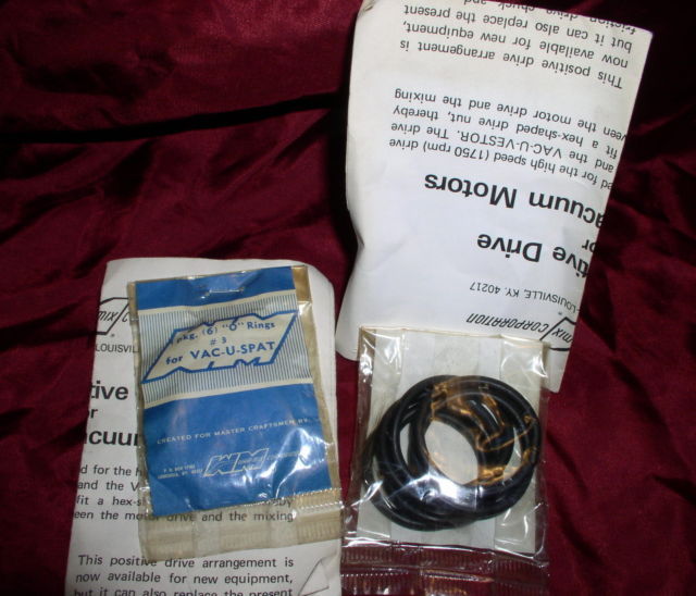 DENTAL LAB WHIP MIX VAC U SPAT O RINGS  LOT OF 2 PKS - $12.99