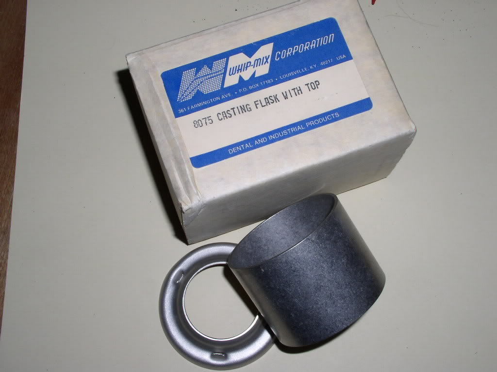 DENTAL LAB WHIP MIX CASTING FLASK WITH TOP - $22.99
