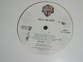 DAVID LEE ROTH PROMOTIONAL SINGLE VINTAGE 1986 - £15.12 GBP