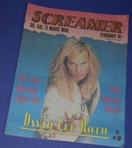David Lee Roth Screamer Magazine Vintage 1991 Van Halen - £27.96 GBP