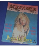 DAVID LEE ROTH SCREAMER MAGAZINE VINTAGE 1991 VAN HALEN - $47.45 CAD