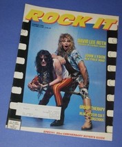 DAVID LEE ROTH VAN HALEN ROCK IT MAGAZINE VINTAGE 1986 - £23.97 GBP