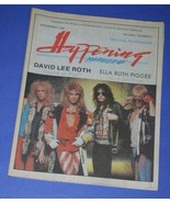 DAVID LEE ROTH HAPPENING MAGAZINE 1987 VAN HALEN - $40.67 CAD