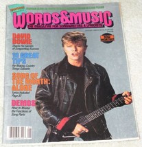 DAVID BOWIE VINTAGE 1988 WORDS &amp; MUSIC MAGAZINE, RARE - $39.99