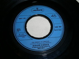David Essex Oh What A Circus France Import 45 Rpm Phonograph Record 1978 - £18.37 GBP