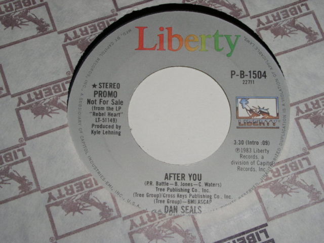 Dan Seals After You 45 Rpm Record Vintage Promotional 1983 - $18.99
