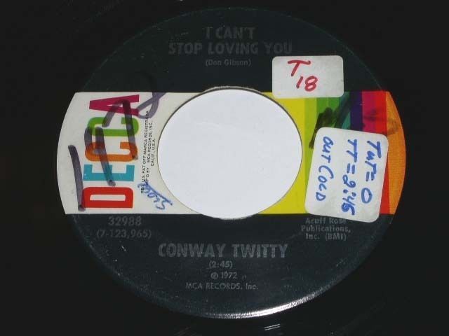 Conway Twitty Since She&#39;s Not With The One She Loves 45 Rpm Phonograph R... - $18.99