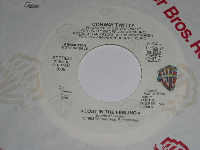 Conway Twitty Lost In The Feeling 45 Rpm Phonograph Record Promotional - $18.99